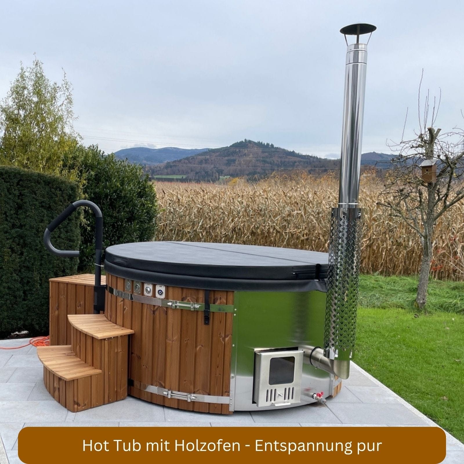 Hot Tub mit Holzofen