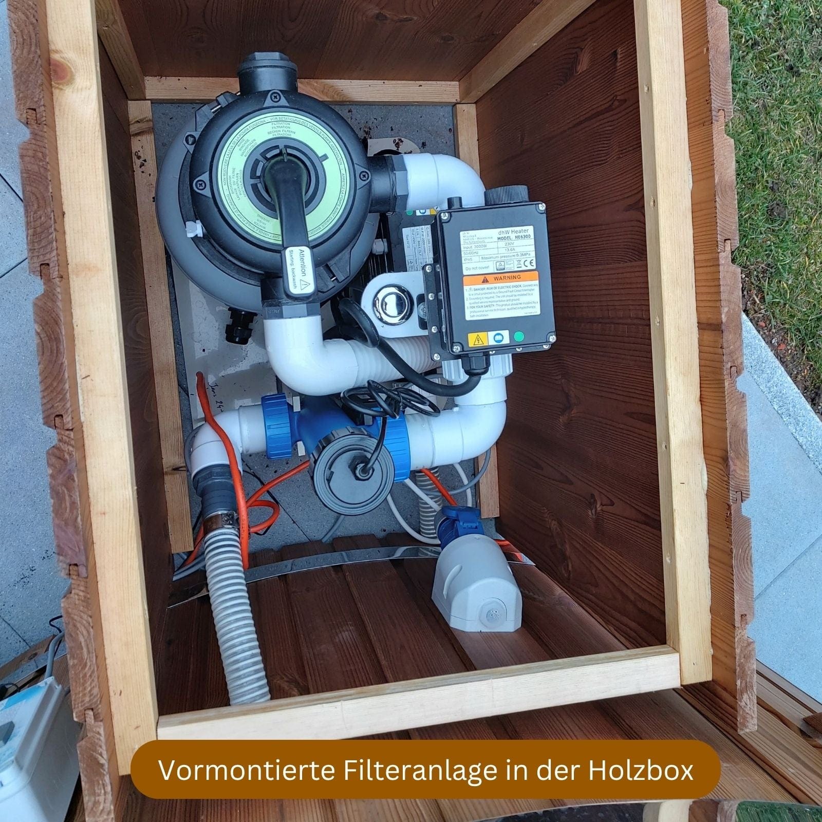 Filteranlage des Memelwood Hot Tubs