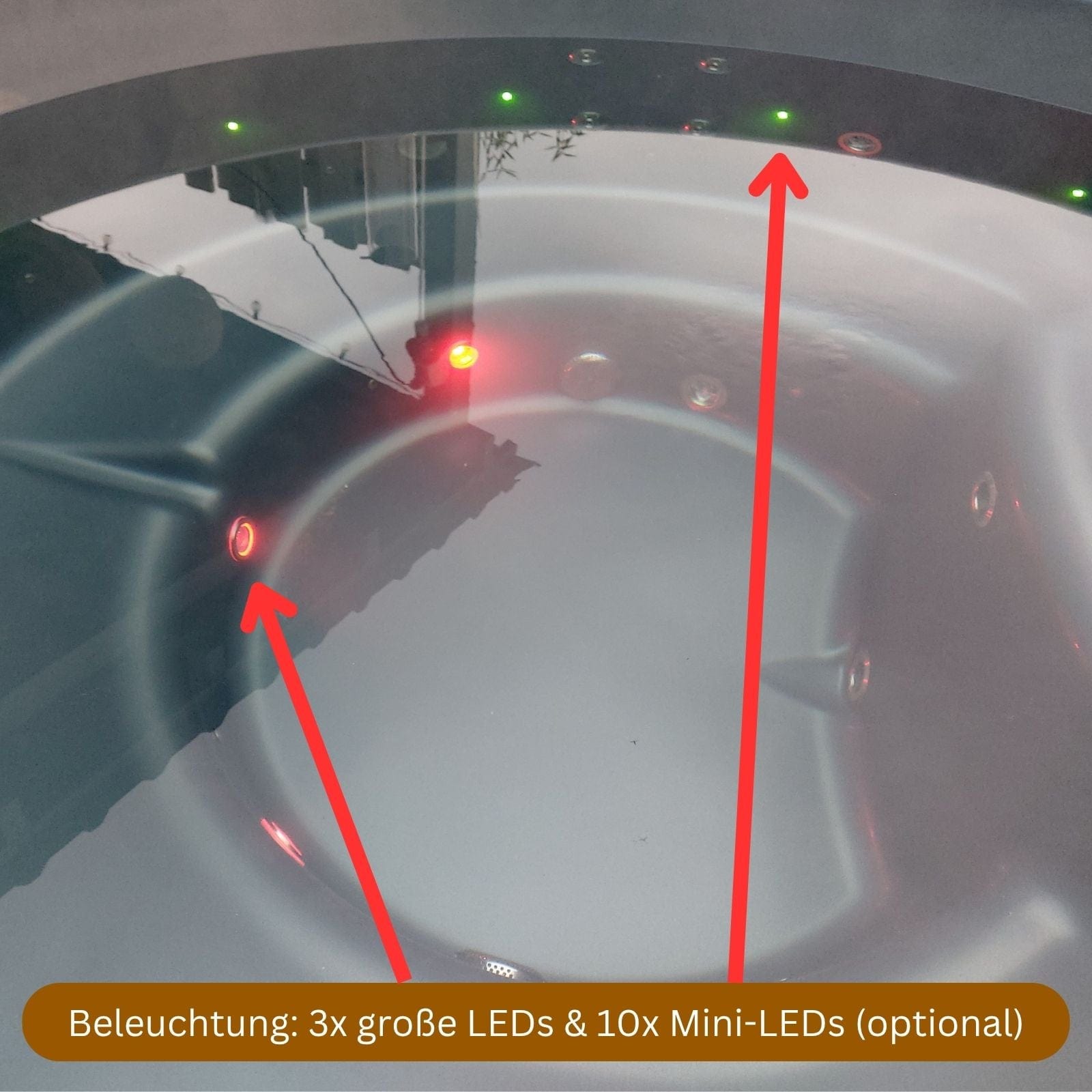 LEDs des Memelwood Hot Tubs