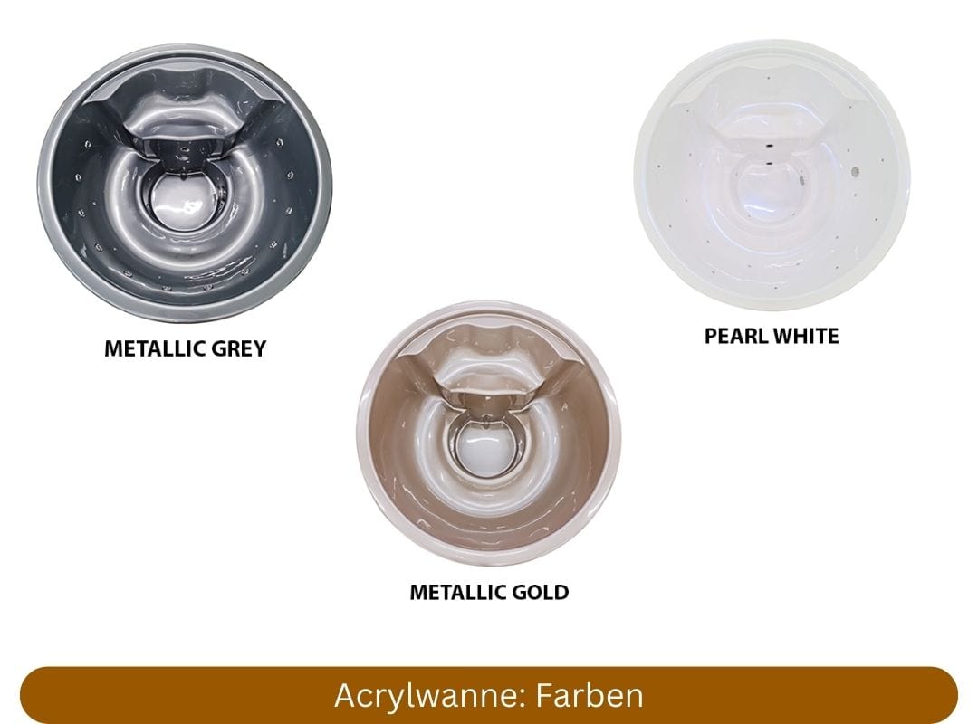 Memelwood Hot Tub Acrylwanne Farben