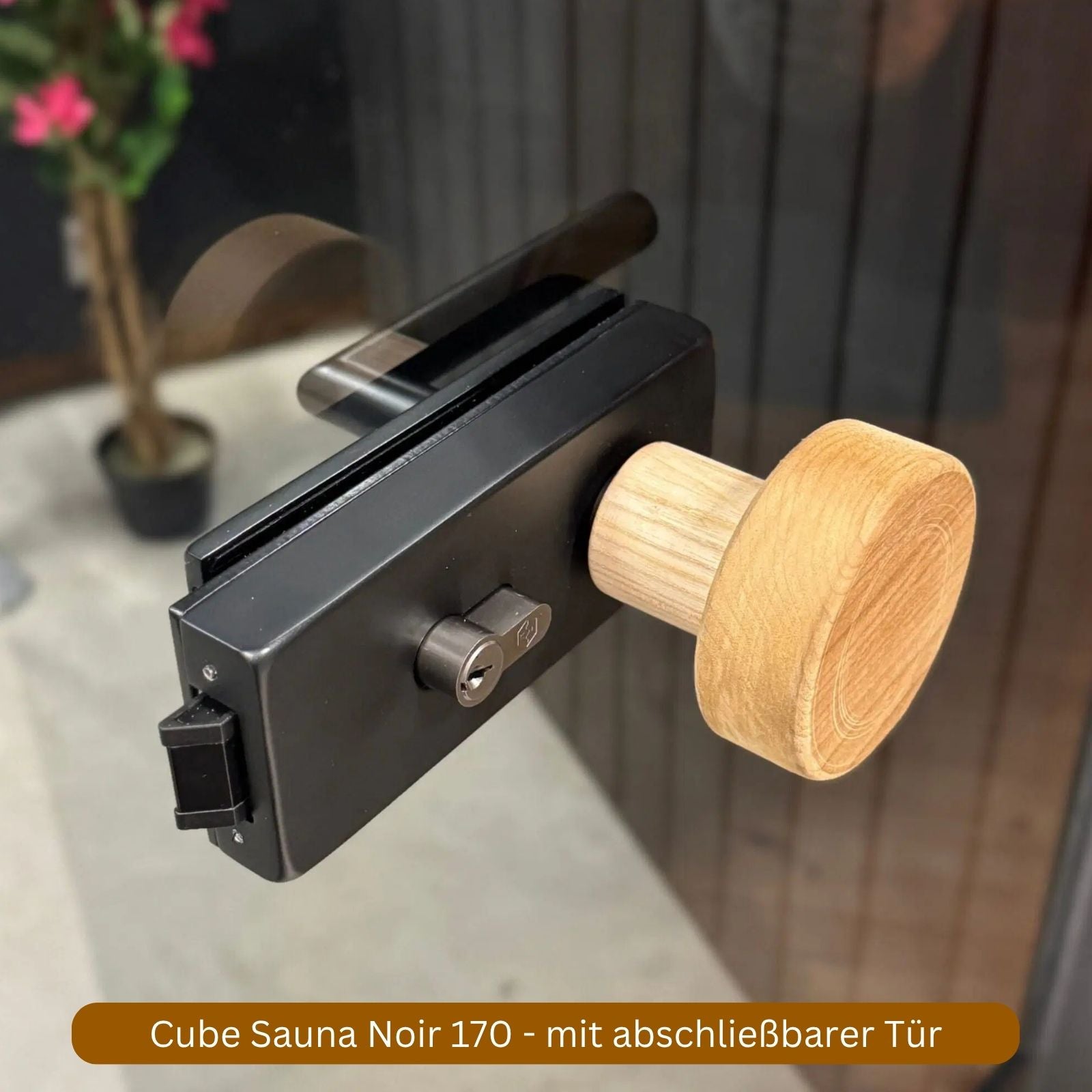 Noir 170 Cube Gartensauna von Woodarchitects